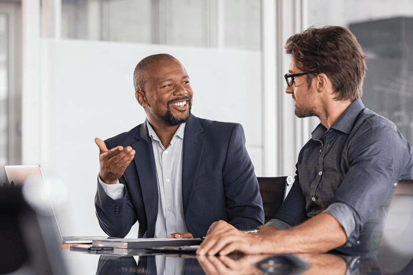 employees talking