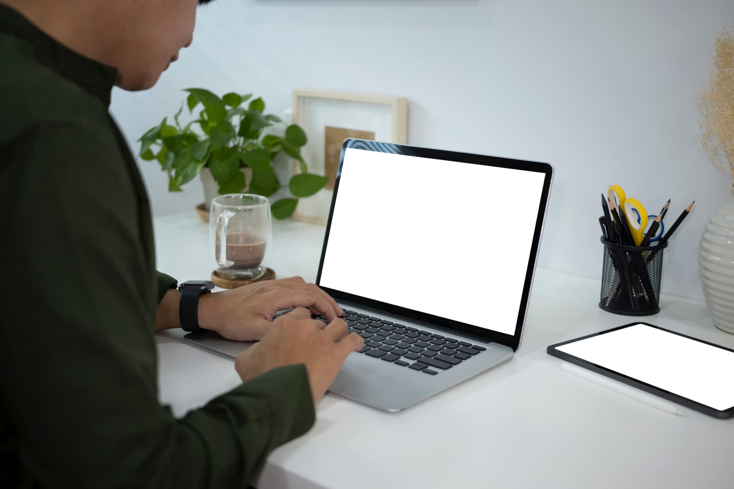 man on laptop